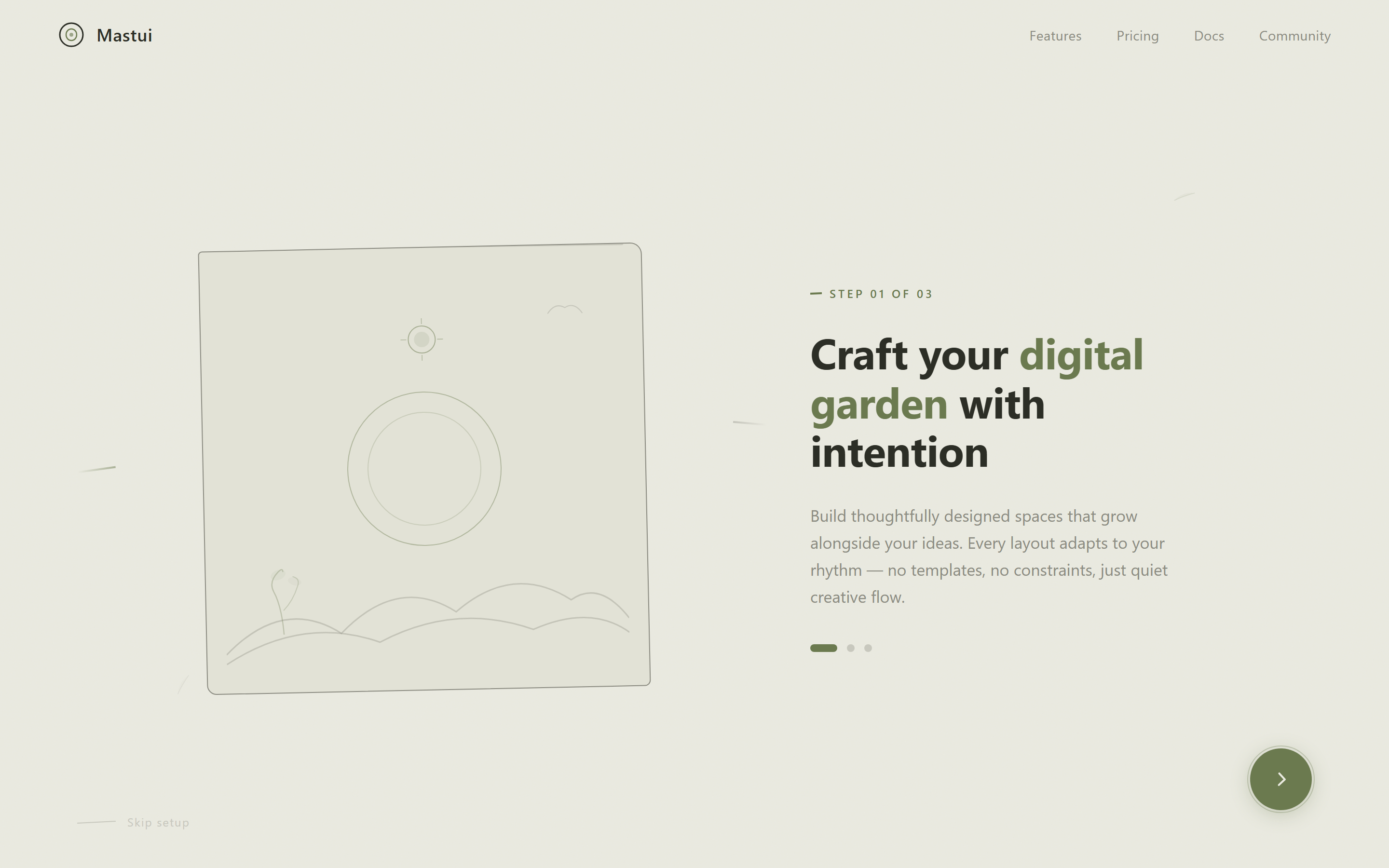 Wabi-Sabi Welcome Slide
