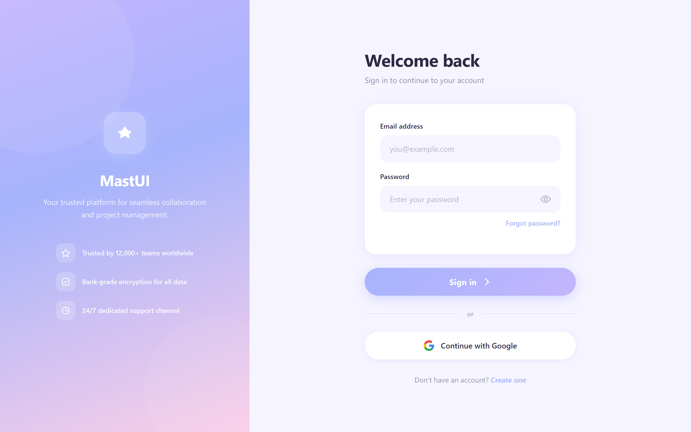 Soft Pastel Login