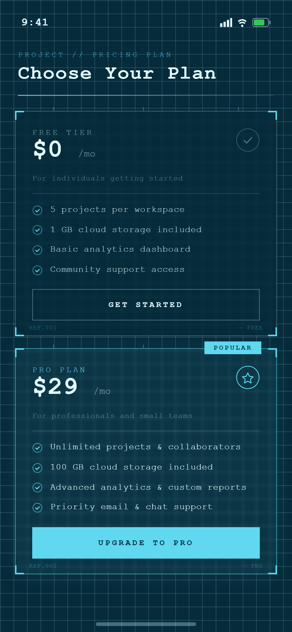 Blueprint Simple Pricing
