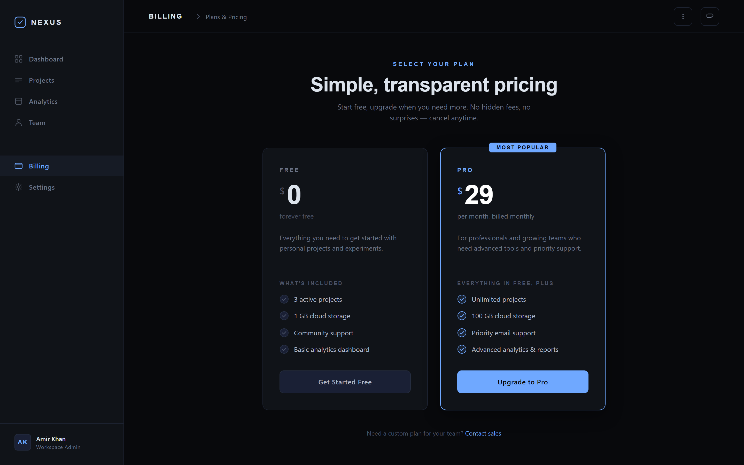 Cyber Noir Simple Pricing