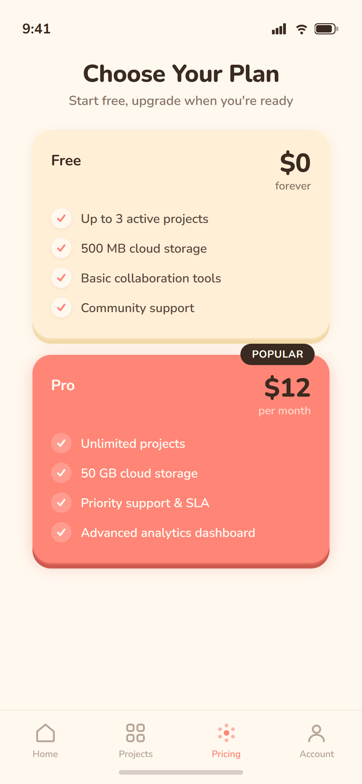 Paper Cut Simple Pricing