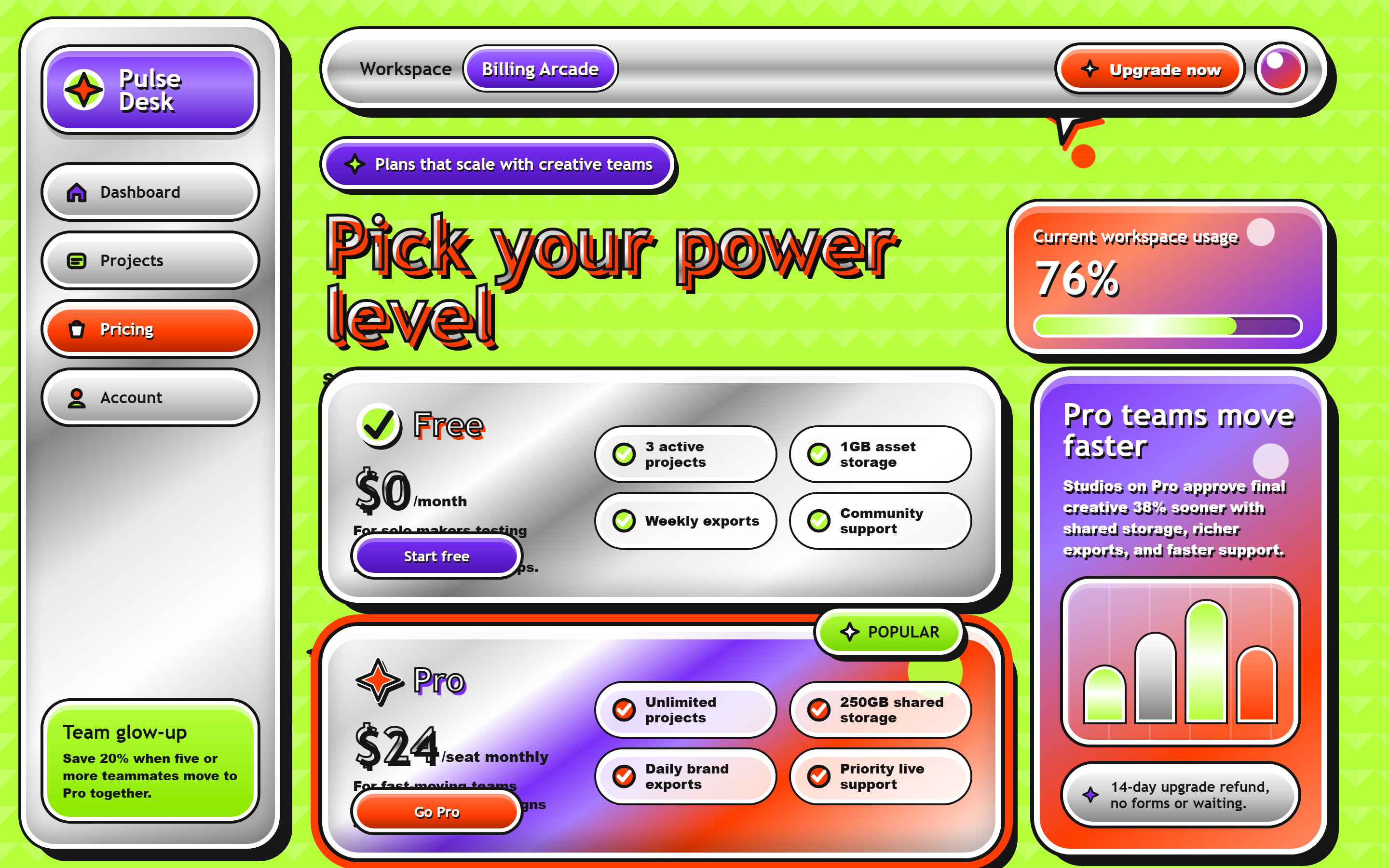 Retro Y2K Simple Pricing