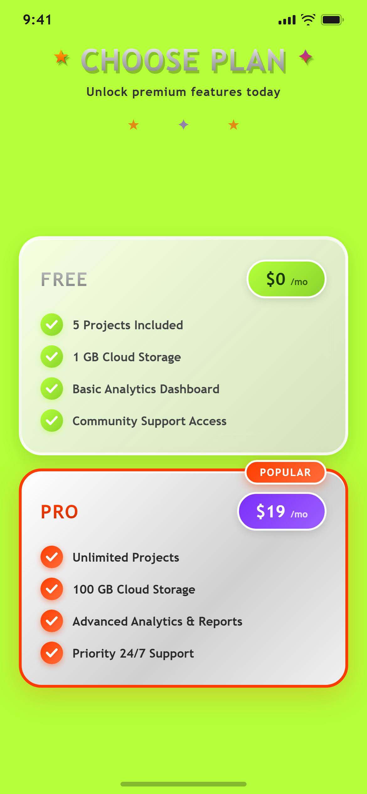 Retro Y2K Simple Pricing