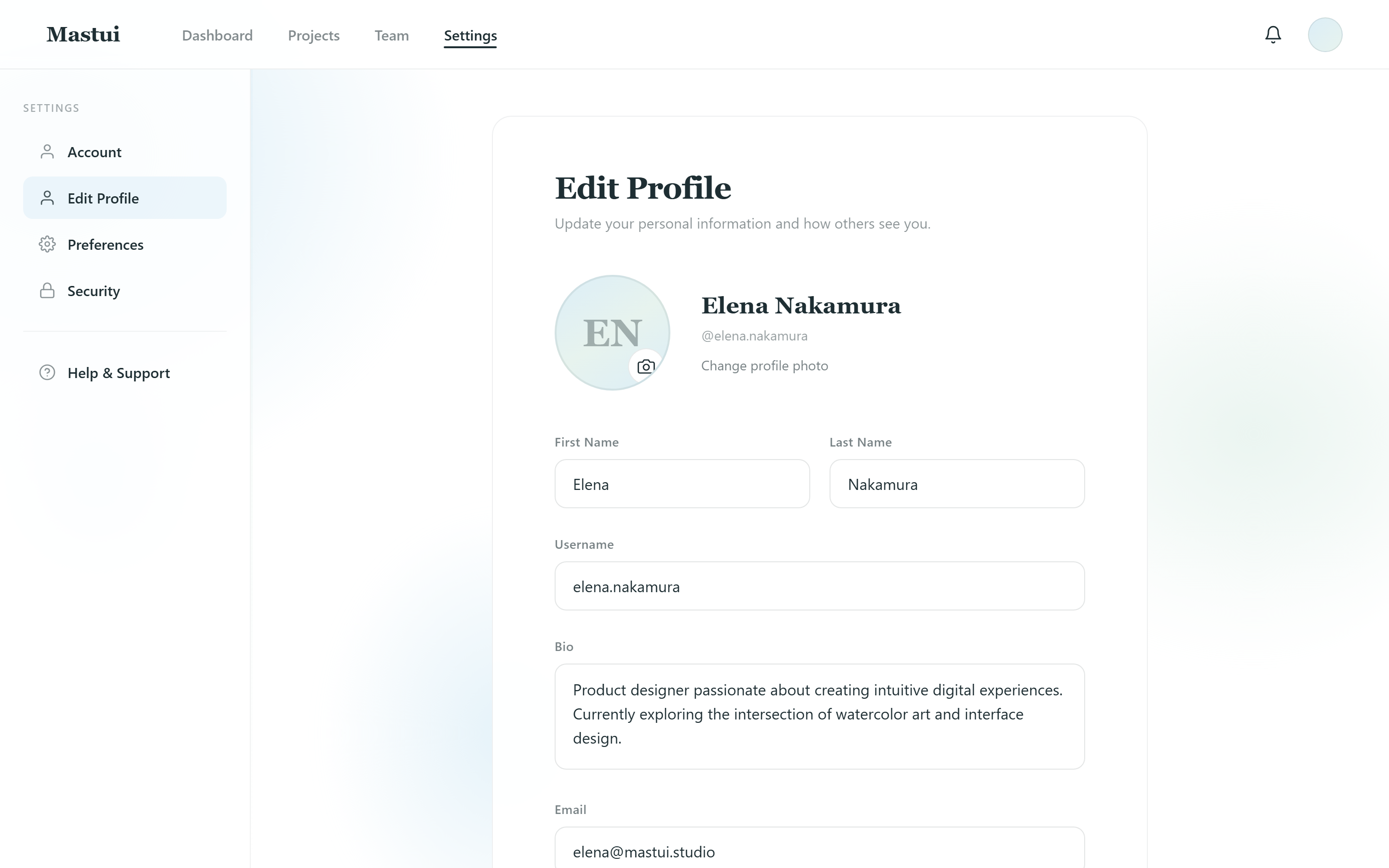 Watercolor Edit Profile