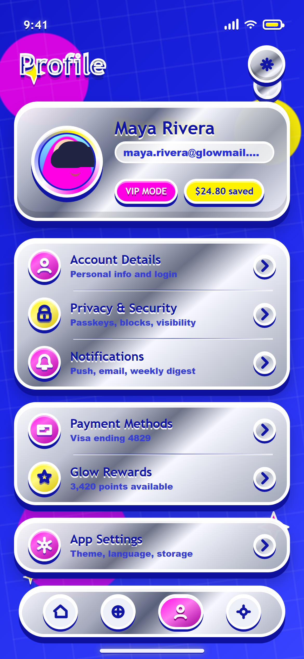 Retro Y2K Profile & Settings