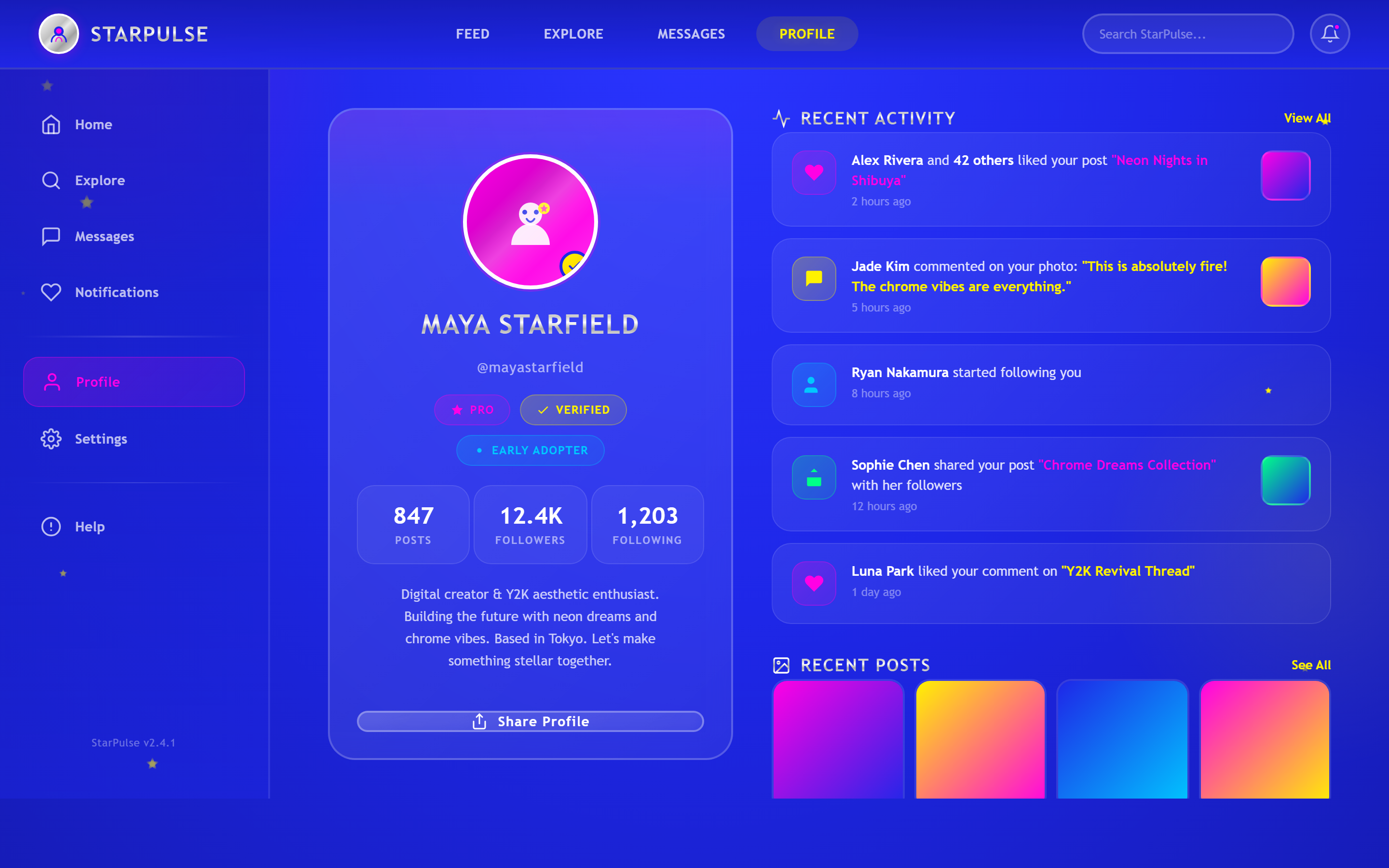 Retro Y2K Profile