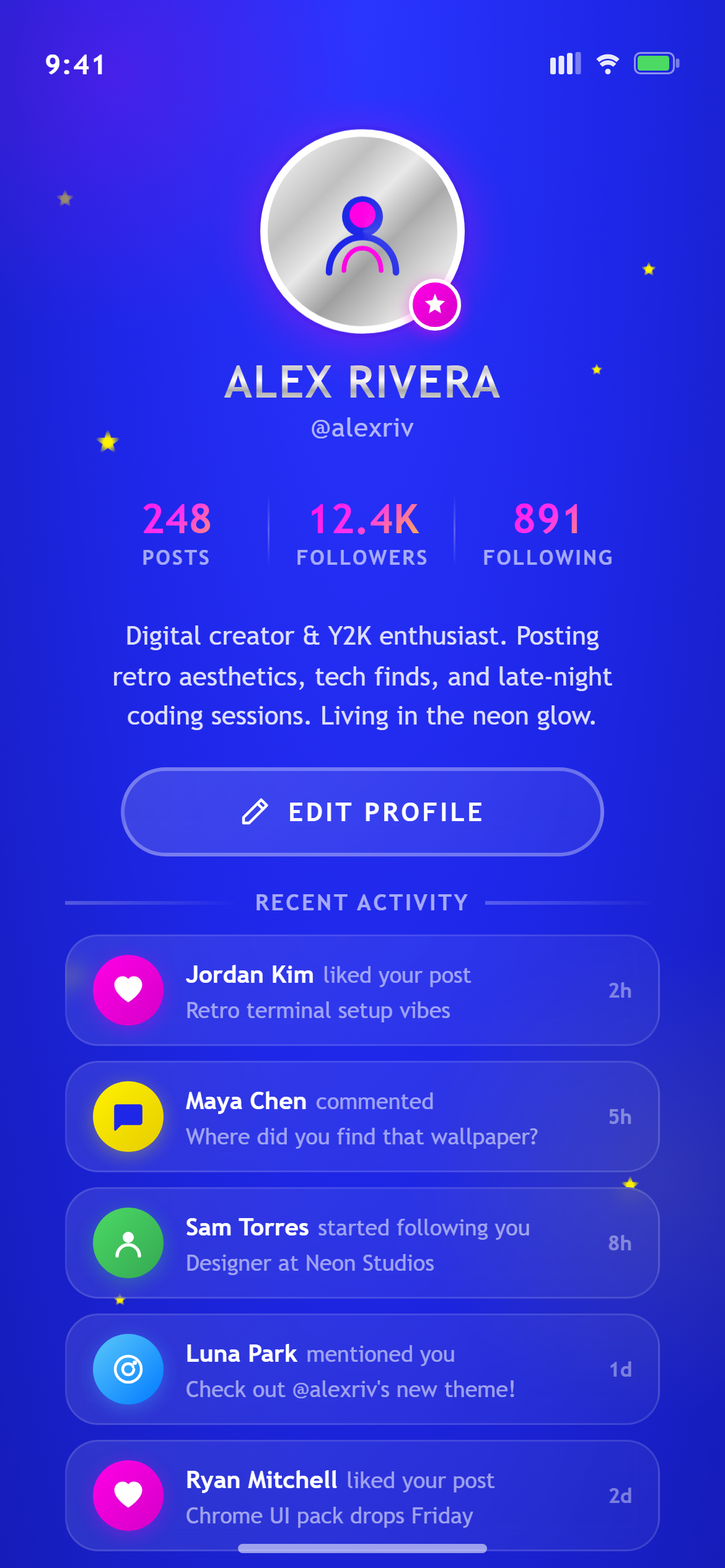Retro Y2K Profile