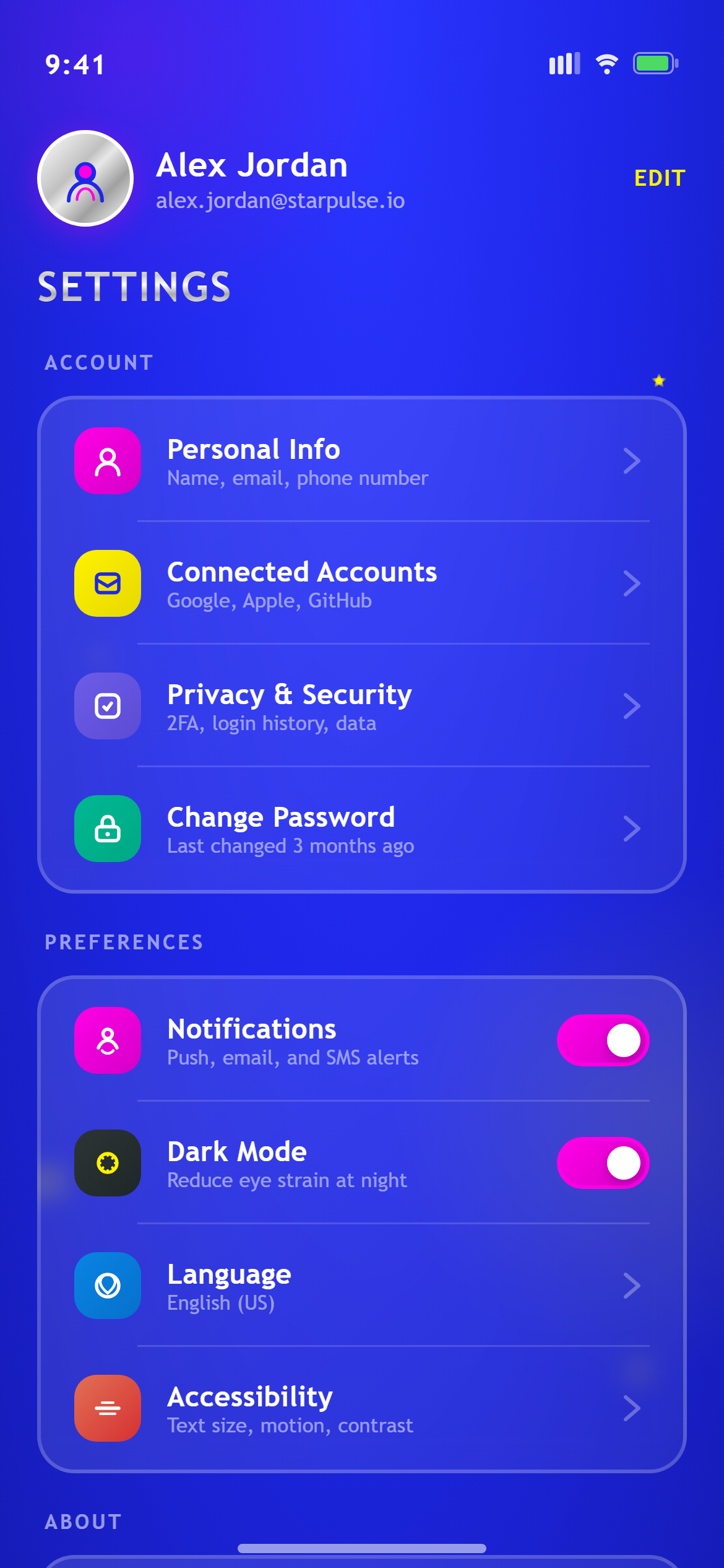 Retro Y2K Settings