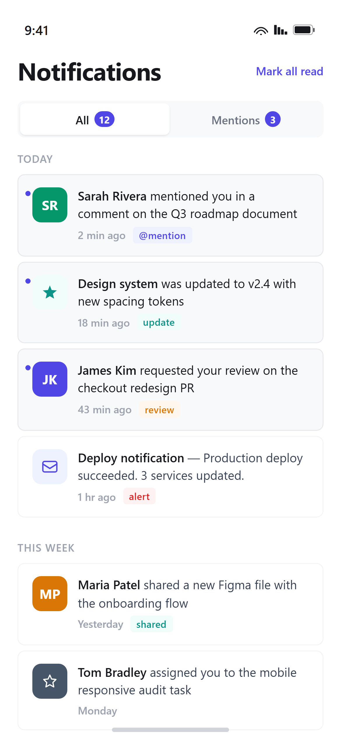SaaS Clean Notifications