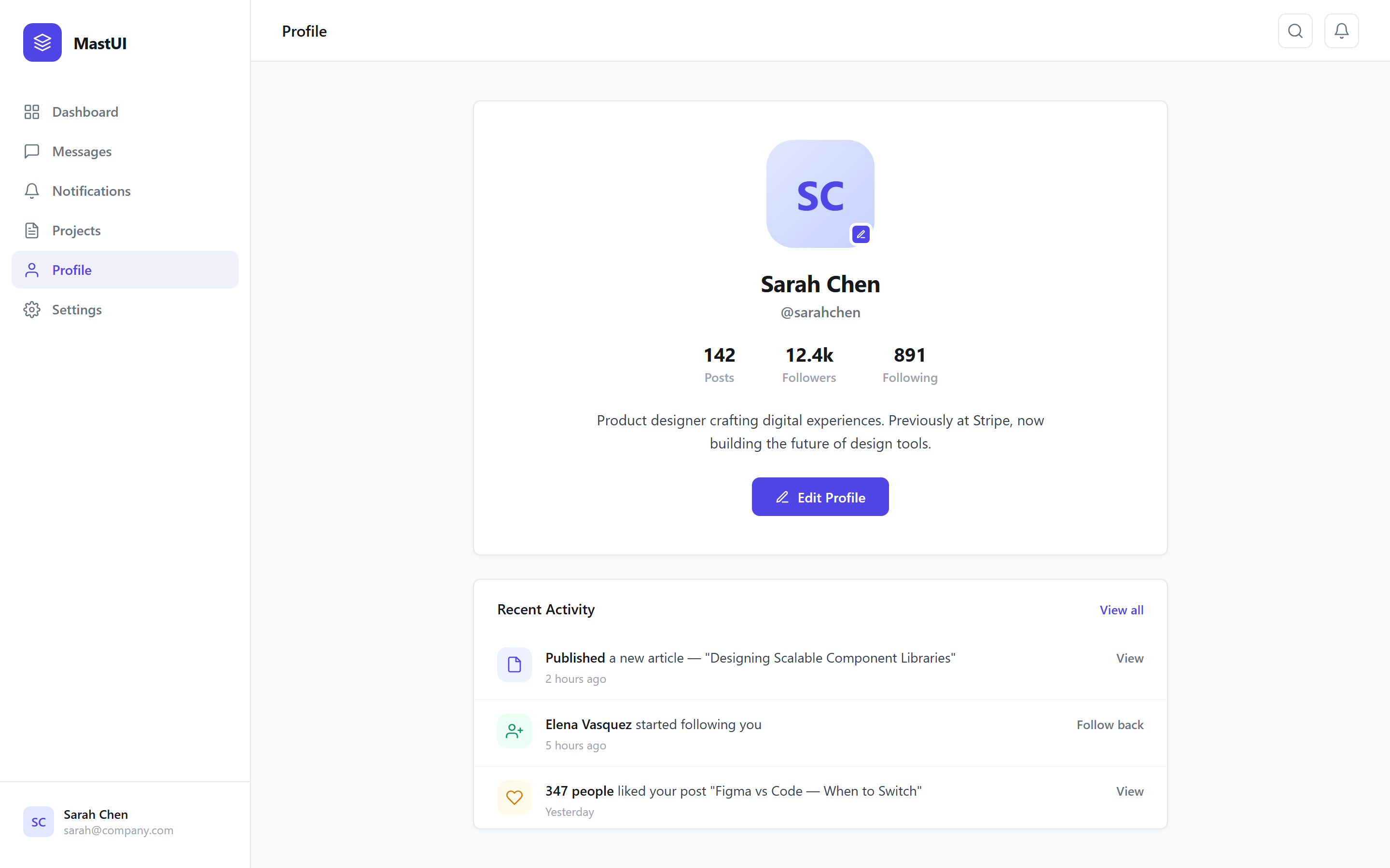 SaaS Clean Profile