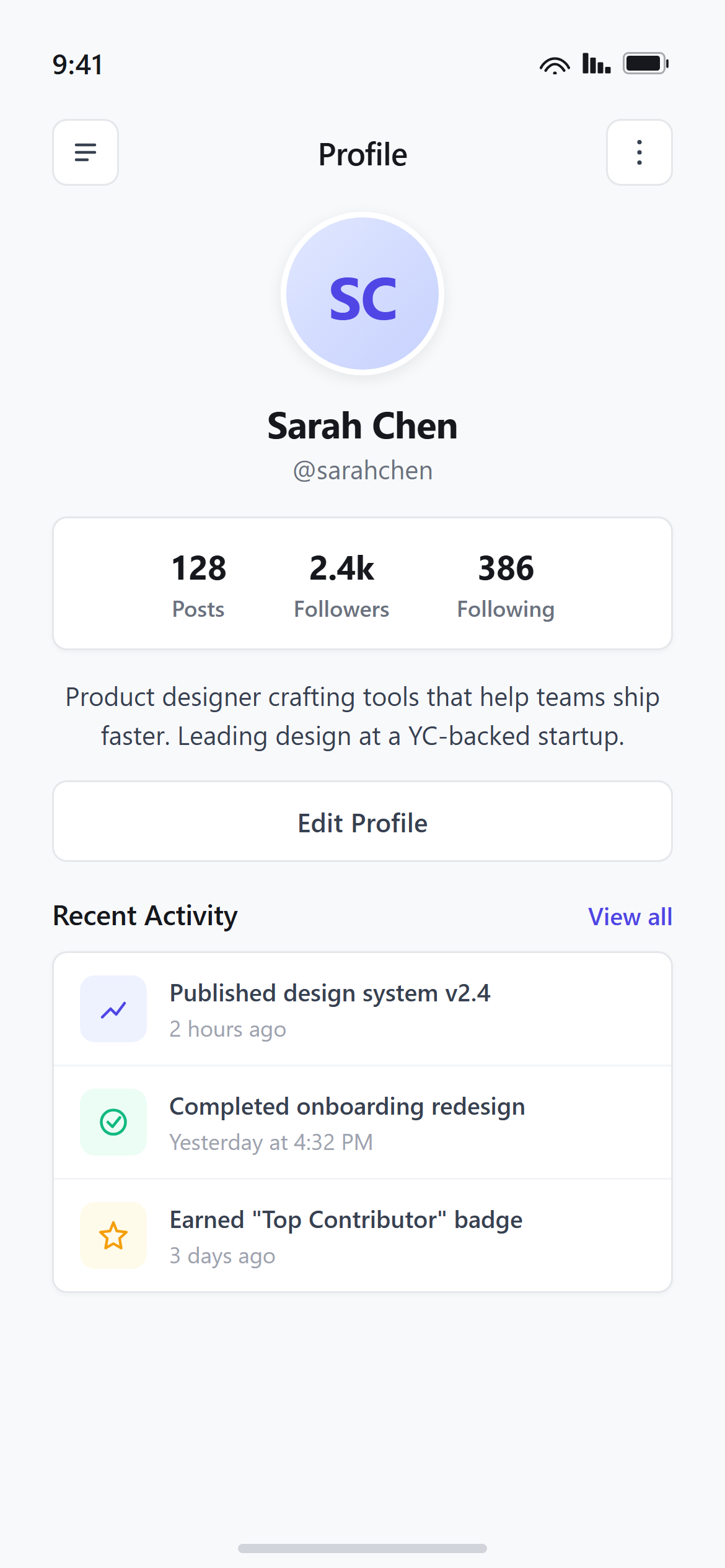 SaaS Clean Profile