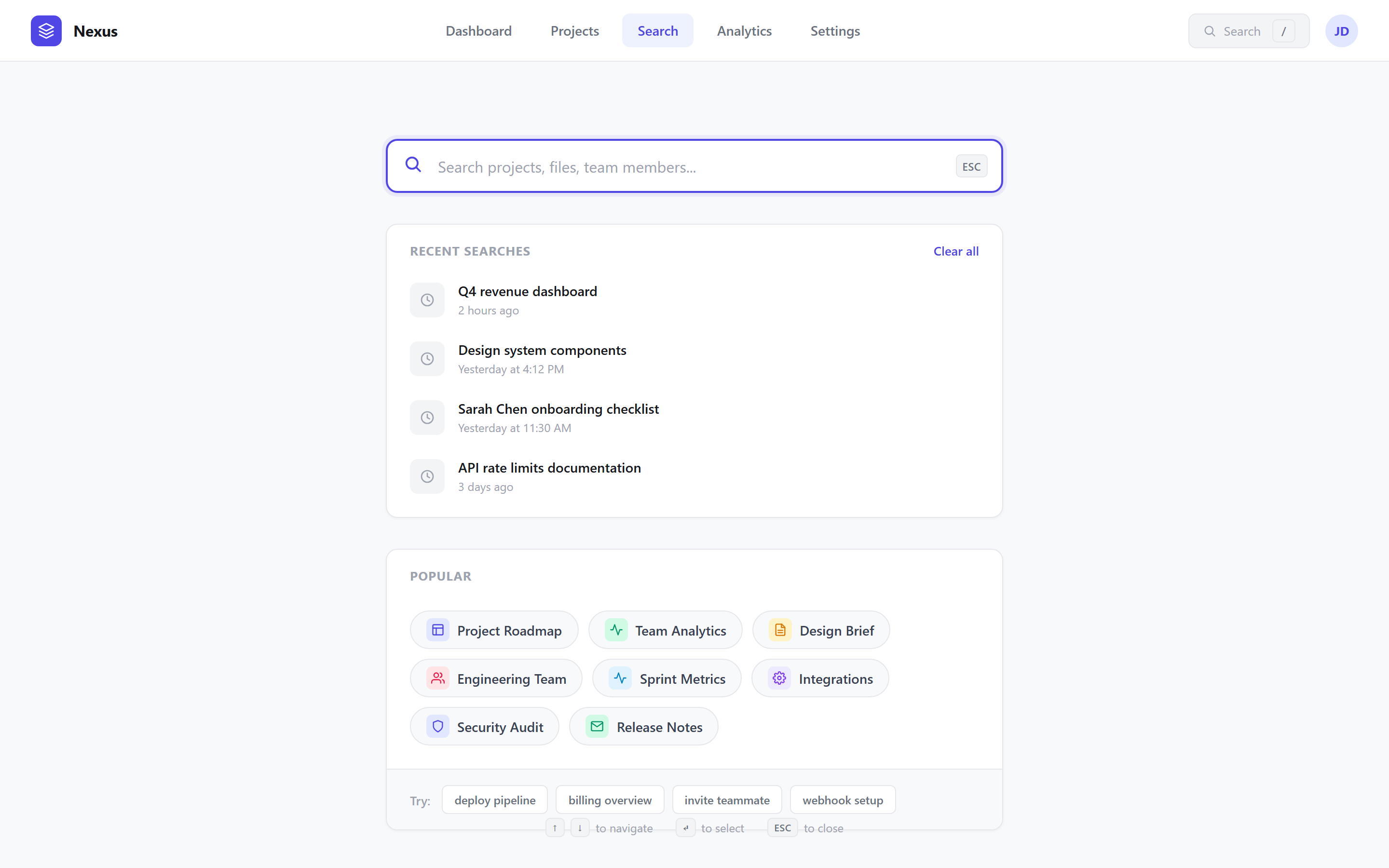 SaaS Clean Search