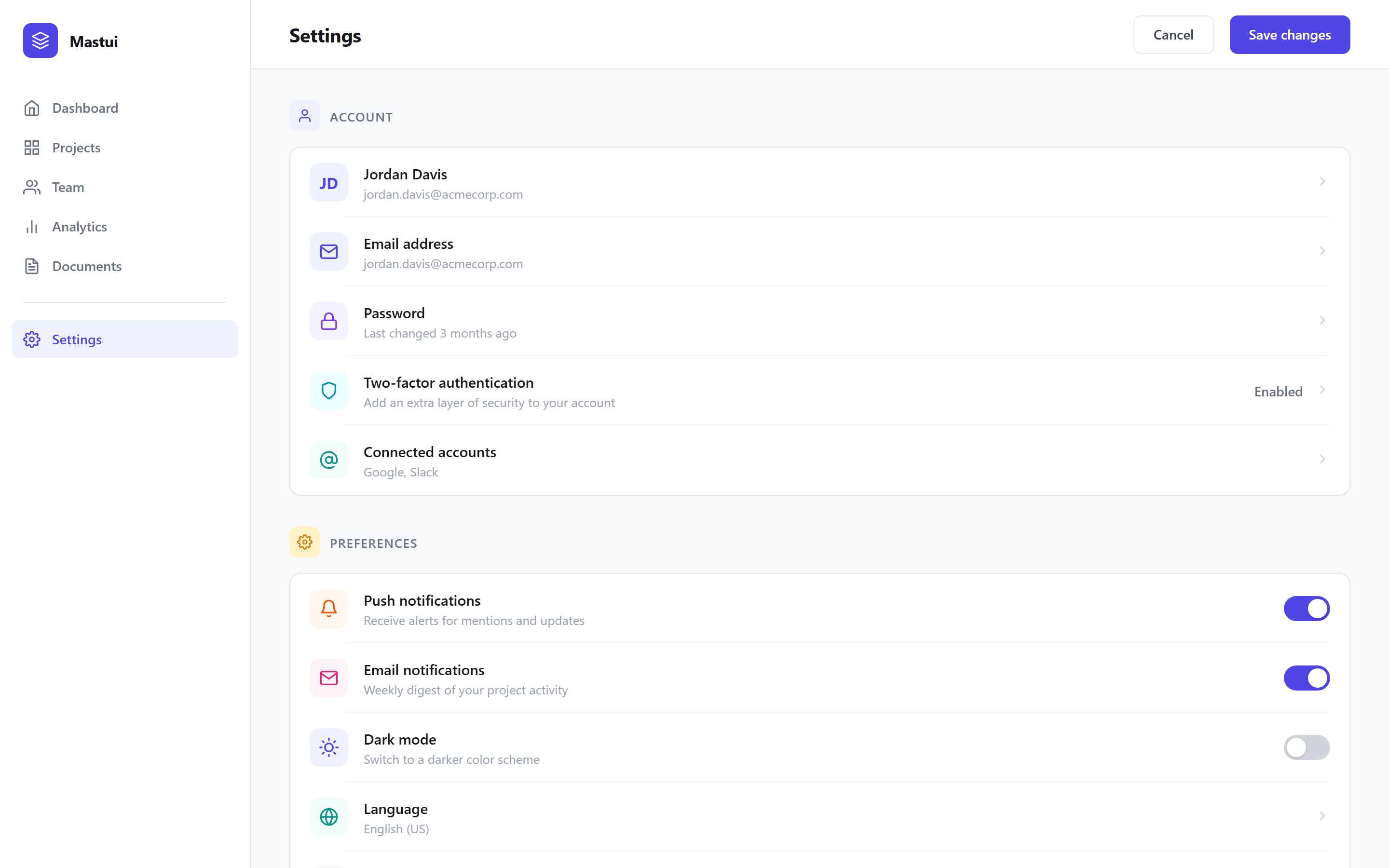 SaaS Clean Settings