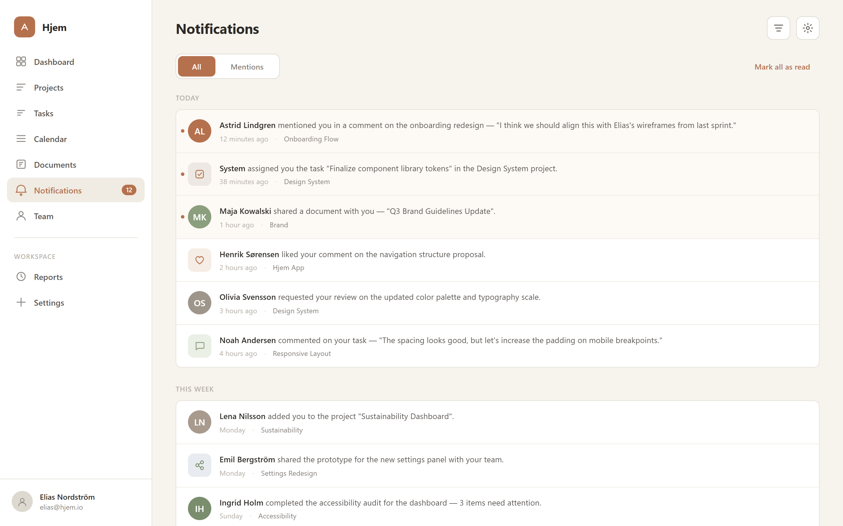 Scandinavian Nordic Notifications