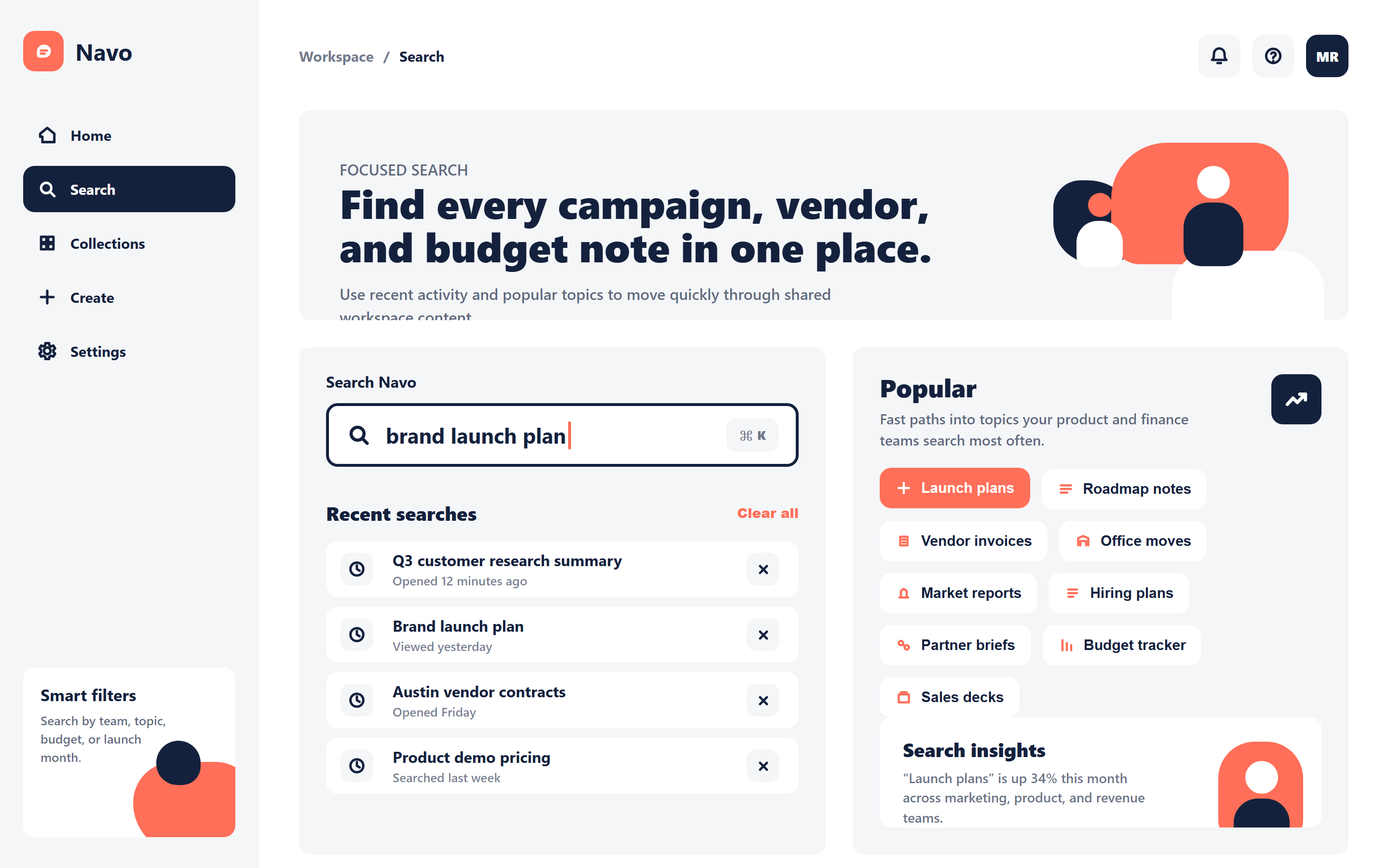 Flat Design 2.0 Search & Filters