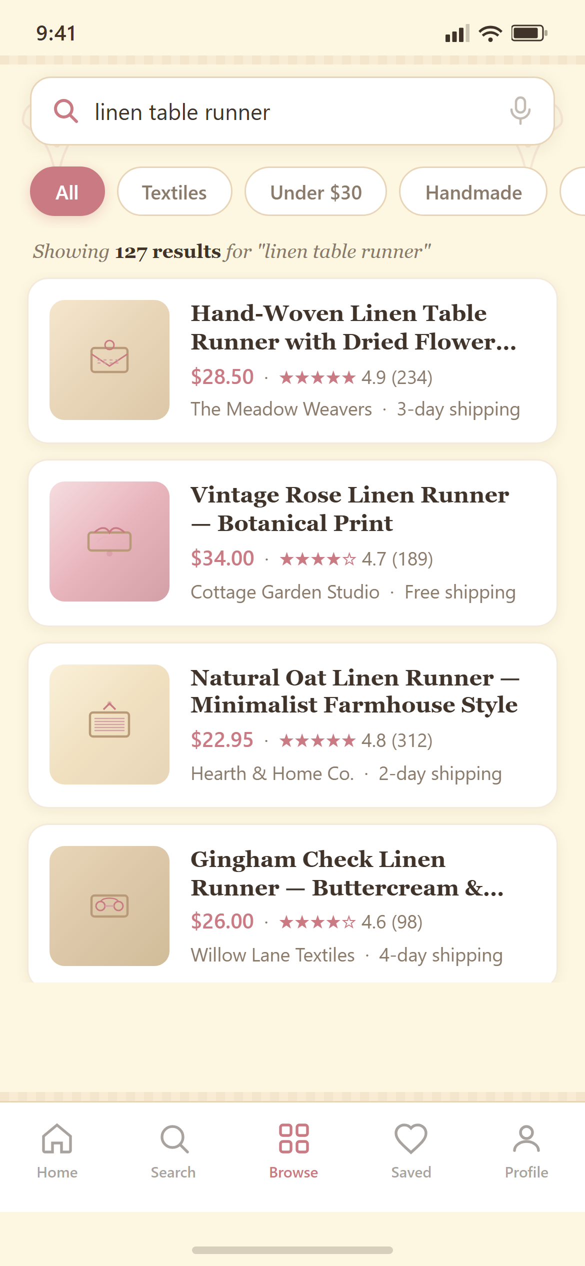 Cottagecore Search Results