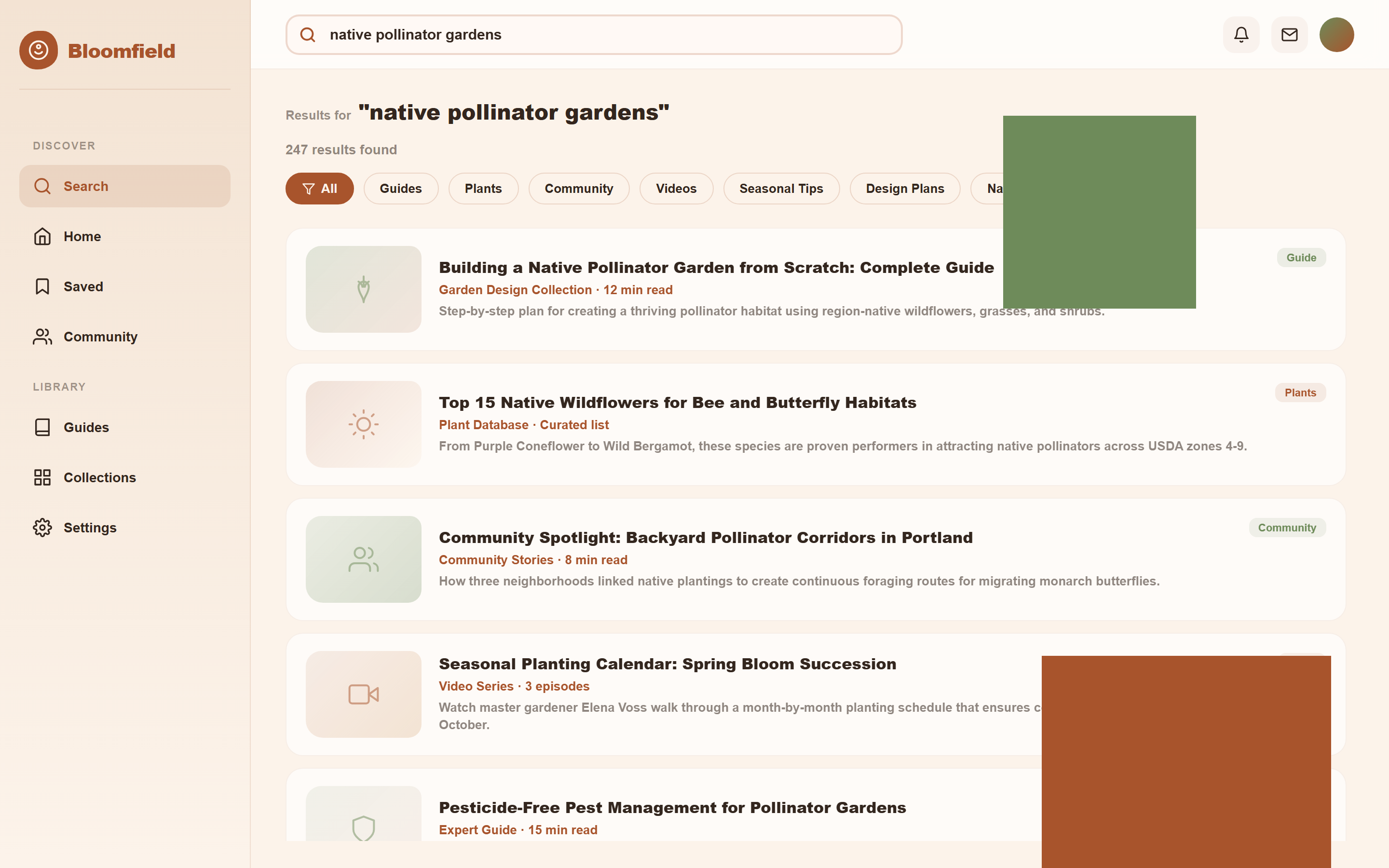 Organic Nature Search Results