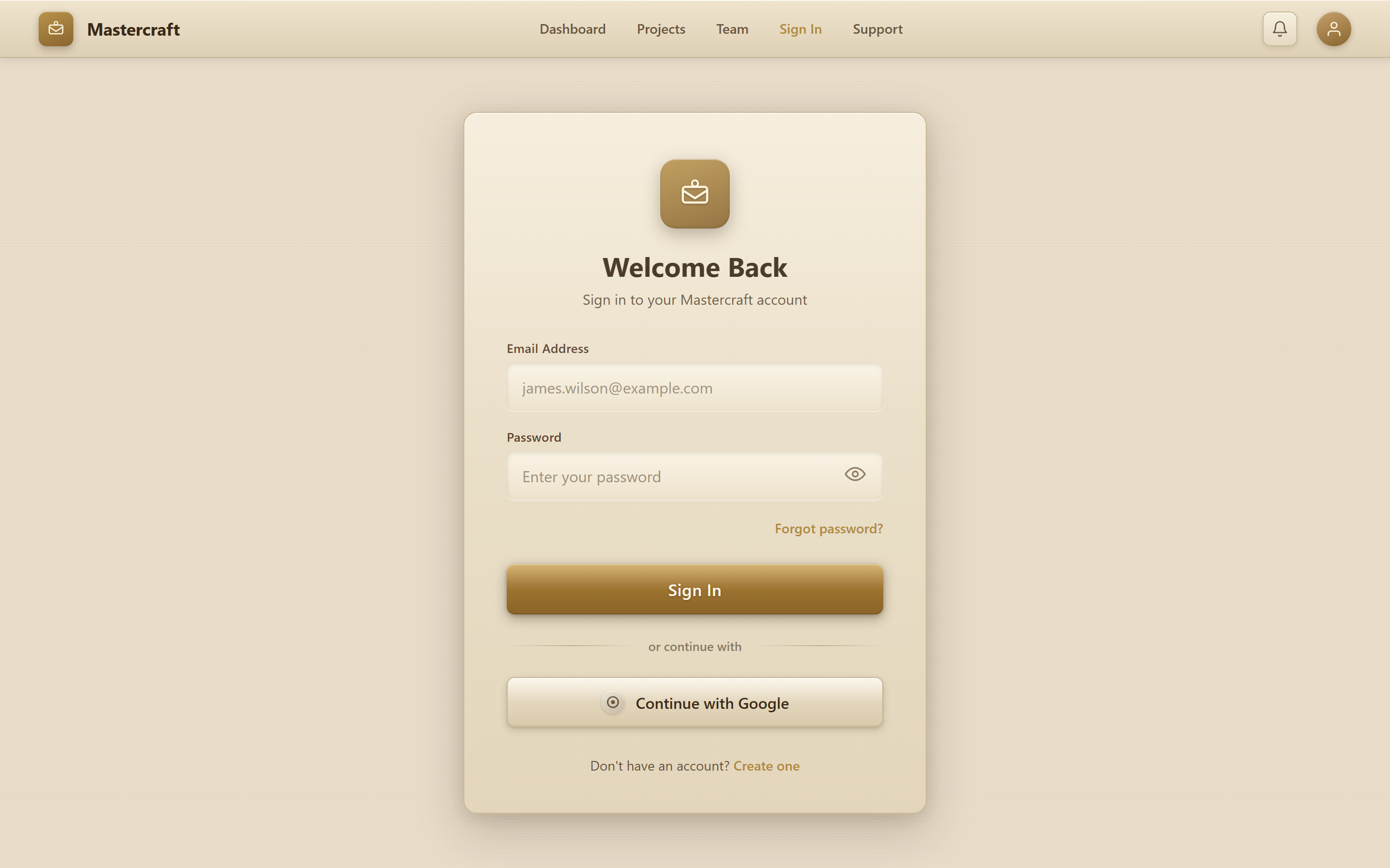 Skeuomorphic Login