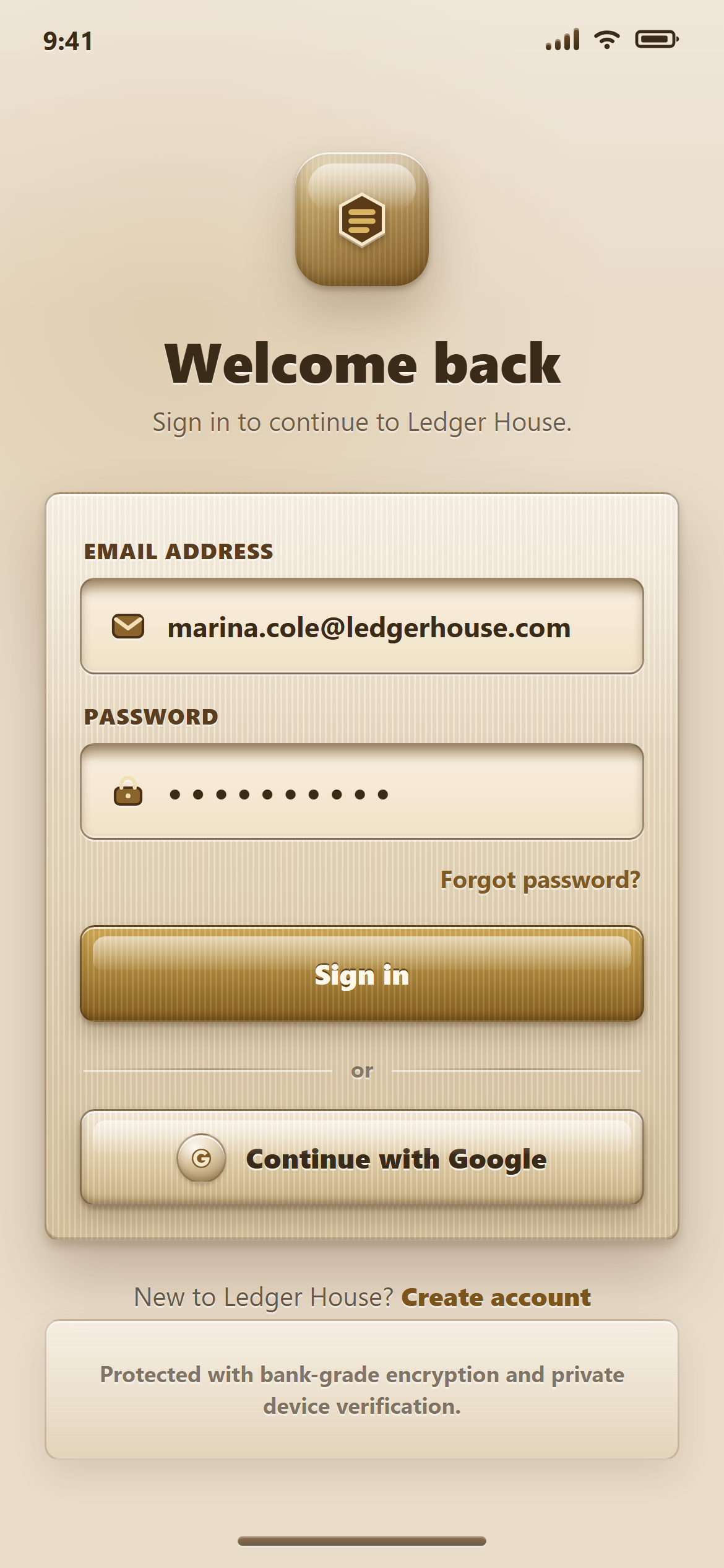 Skeuomorphic Login