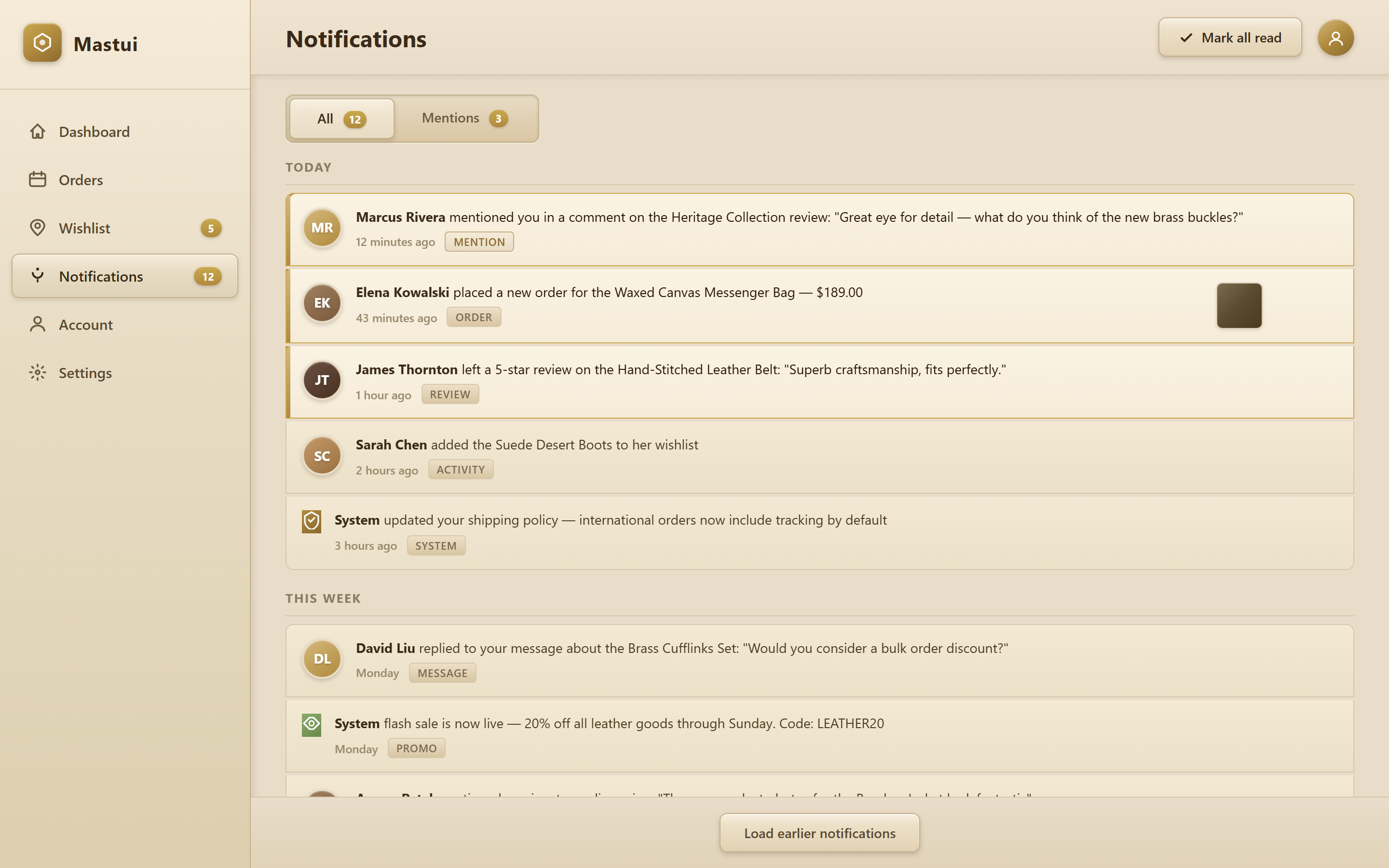 Skeuomorphic Notifications