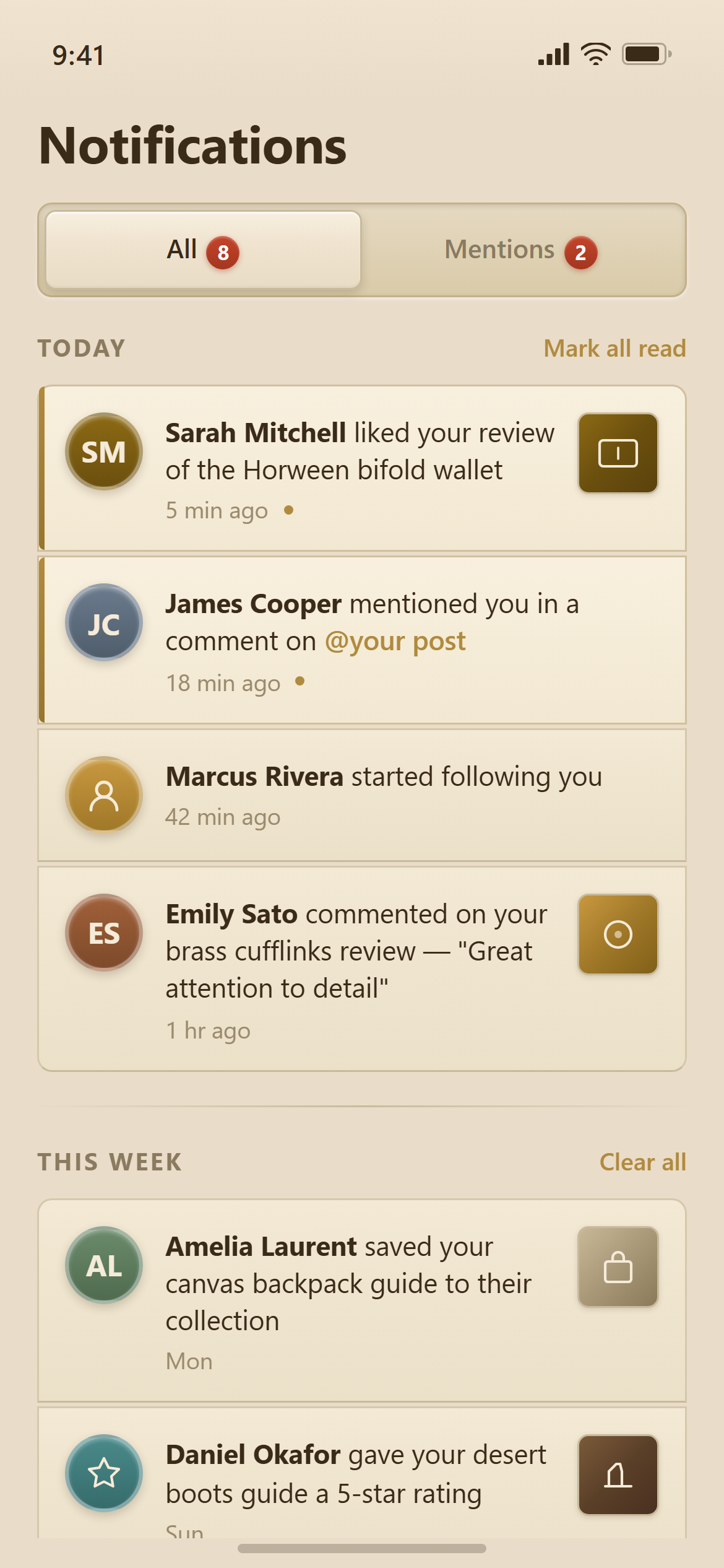 Skeuomorphic Notifications