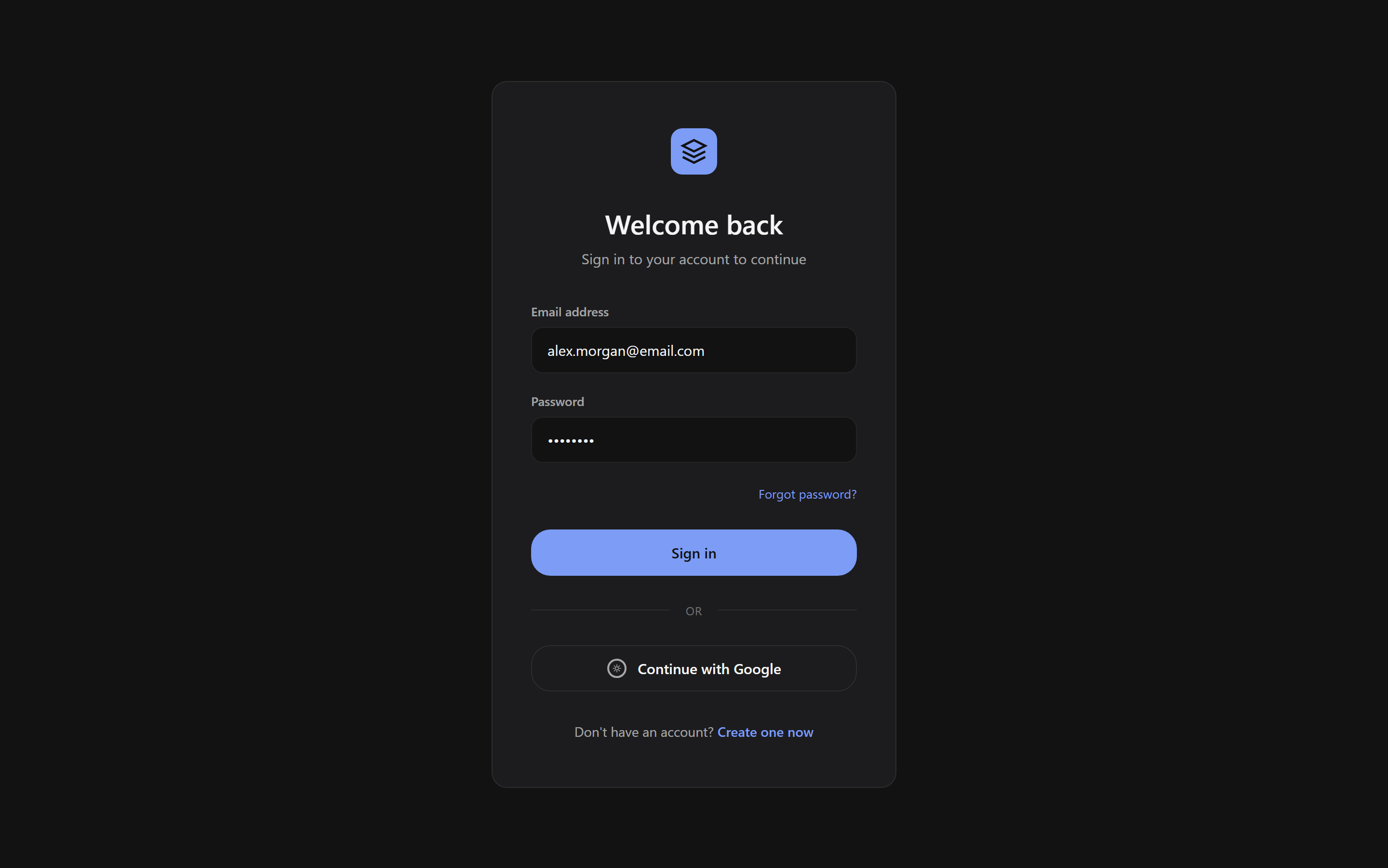Soft Dark Login
