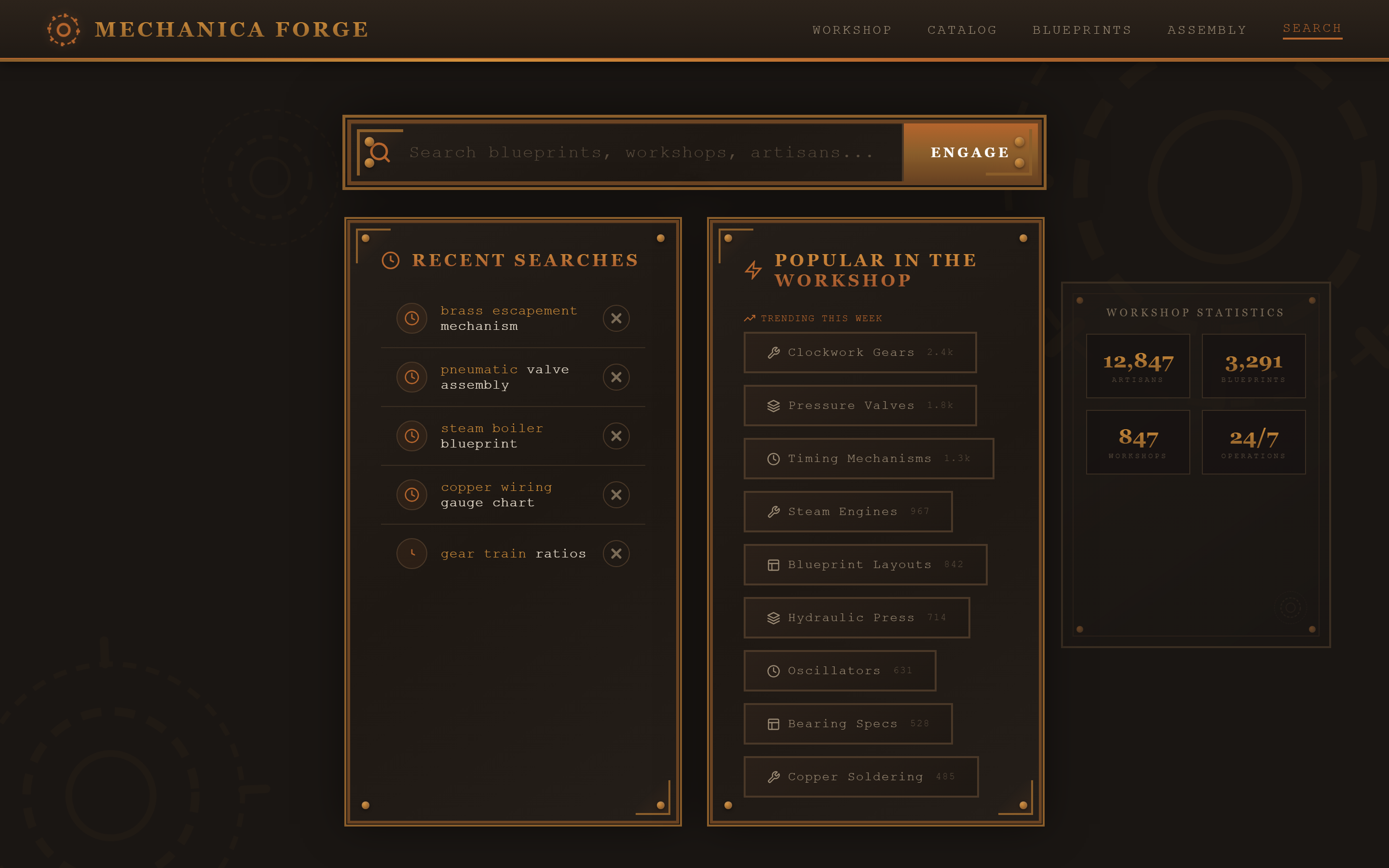 Steampunk Industrial Search