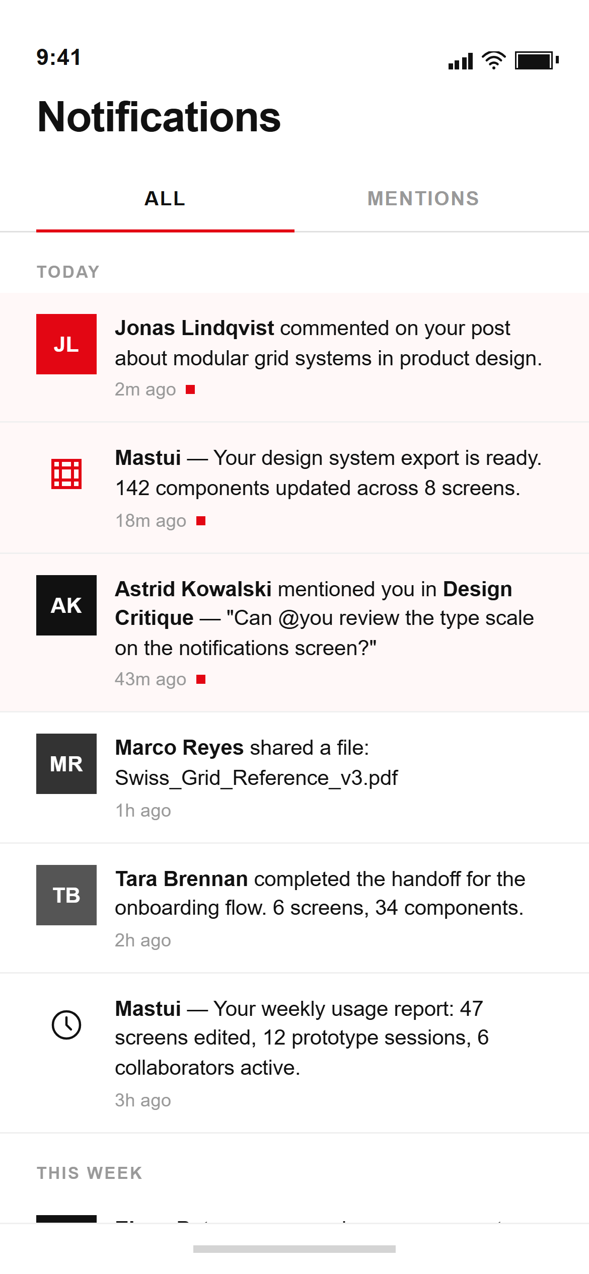 Swiss International Notifications