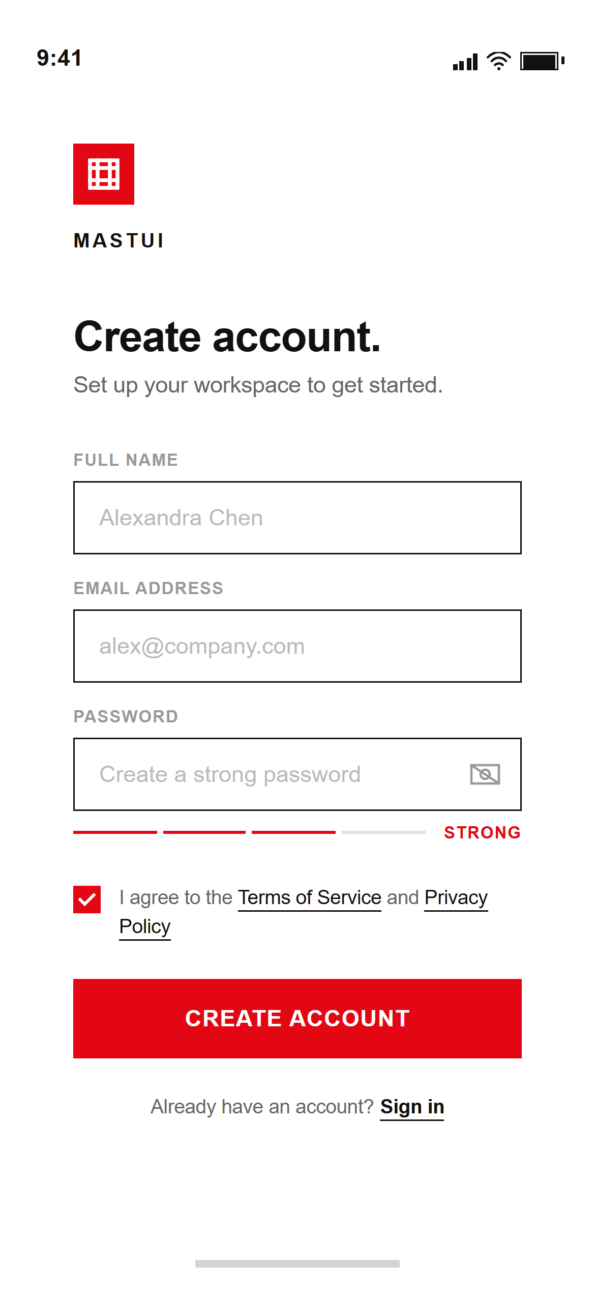 Swiss International Sign Up