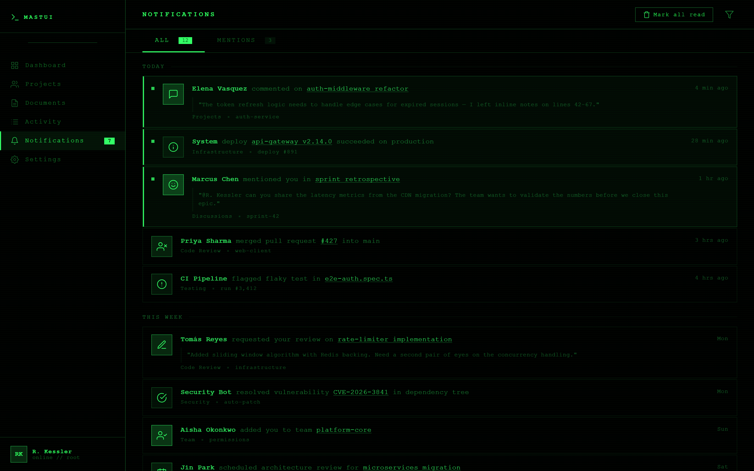 Terminal Hacker Notifications