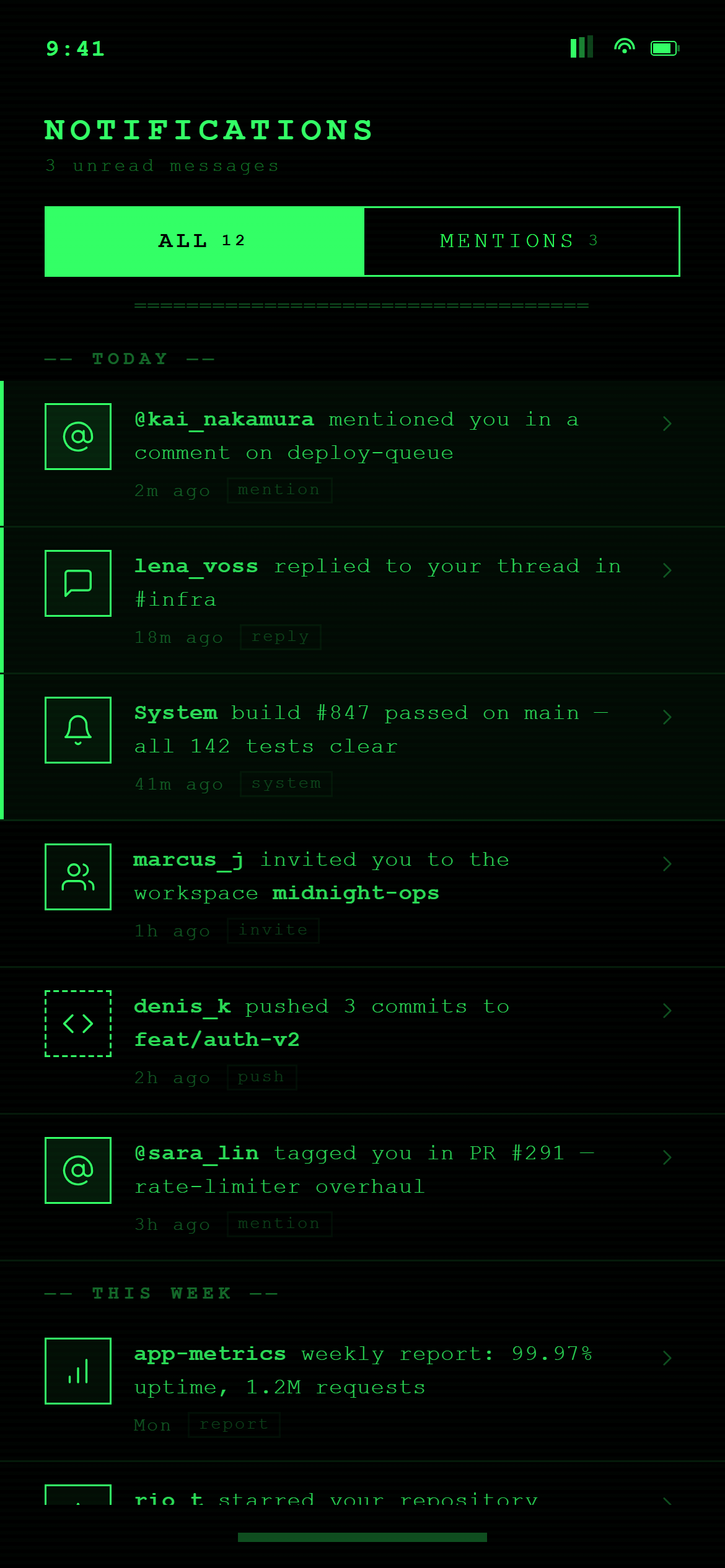 Terminal Hacker Notifications