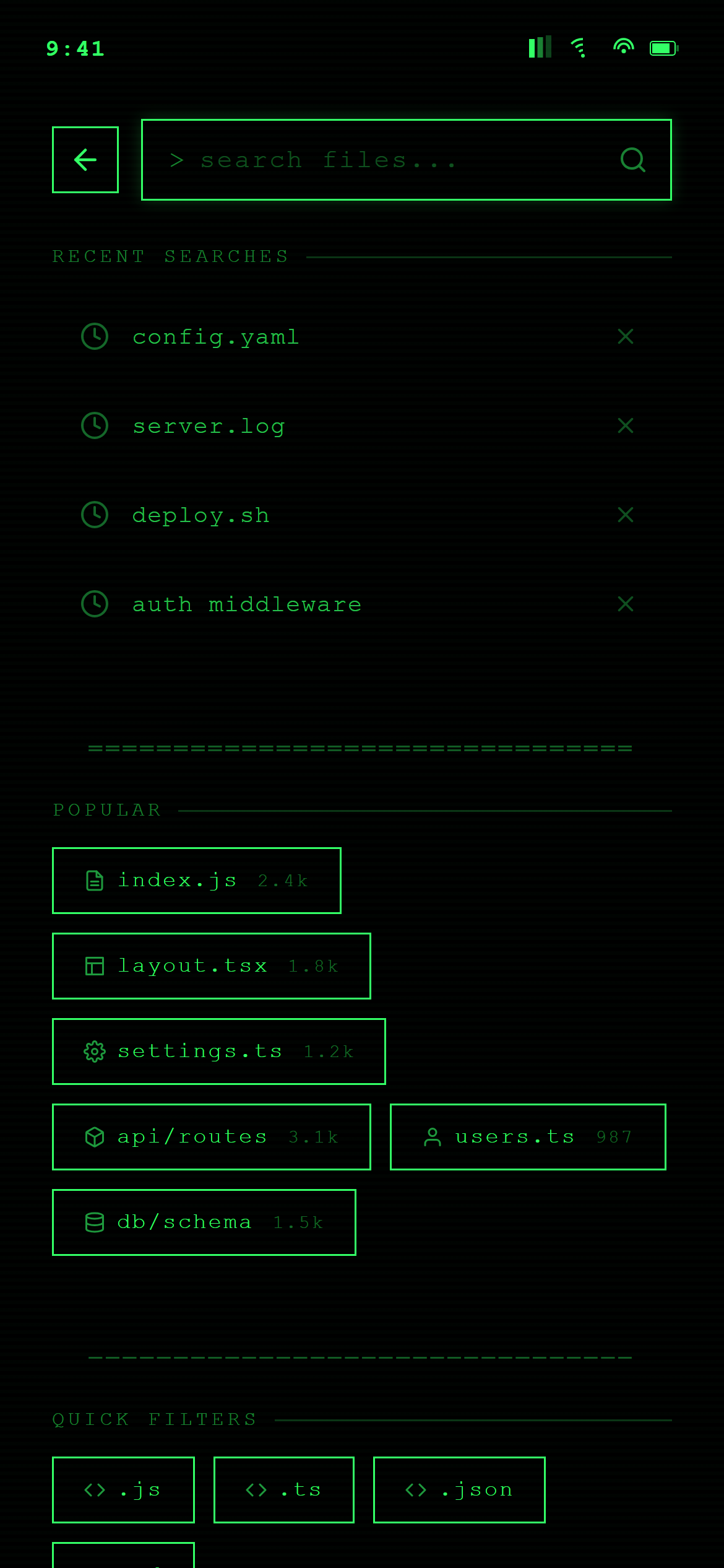 Terminal Hacker Search