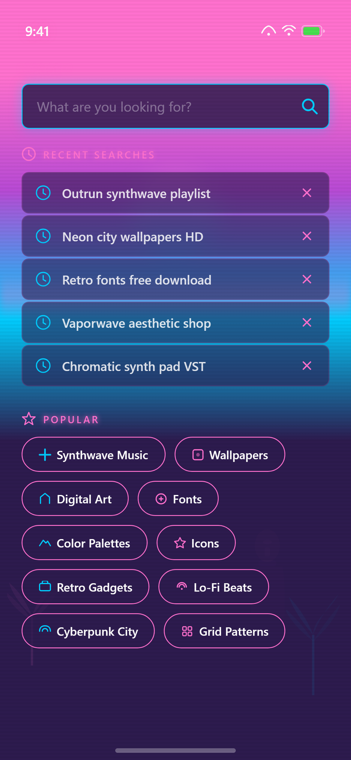 Vaporwave Search