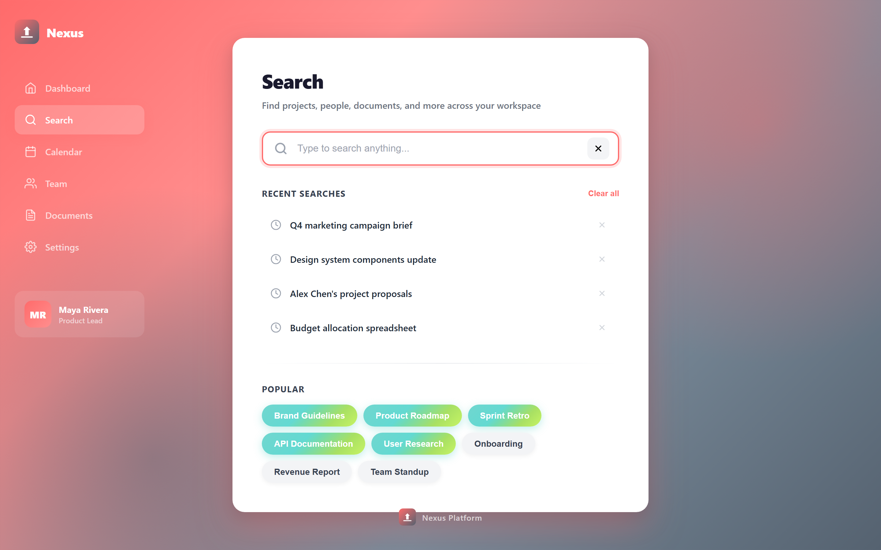 Vibrant Gradient Search