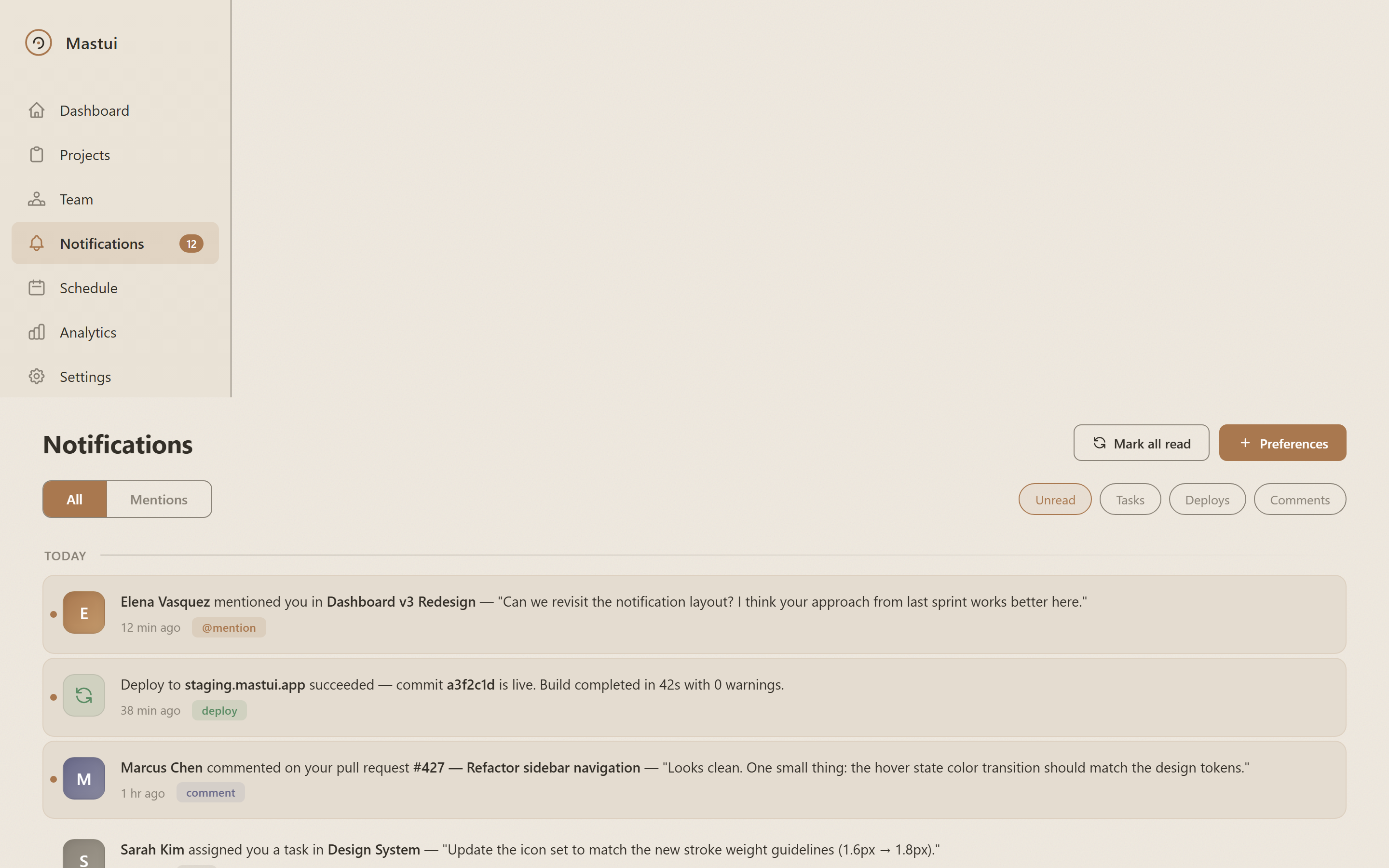 Wabi-Sabi Notifications