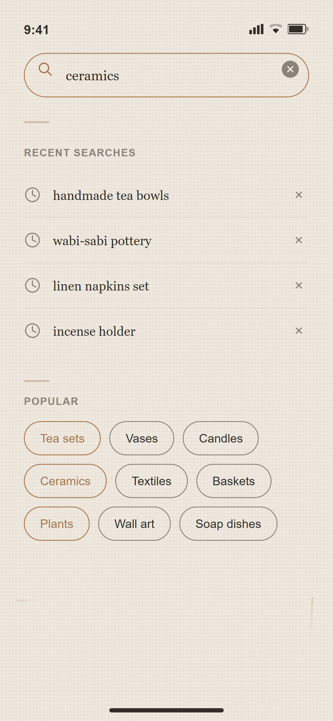 Wabi-Sabi Search