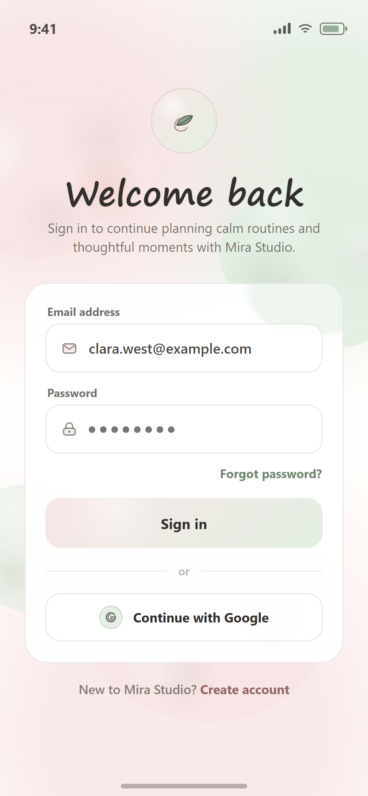 Watercolor Login